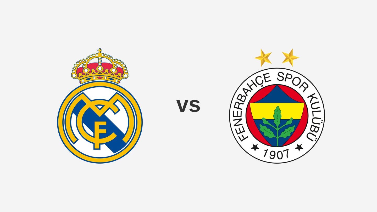 The Real Madrid and Fenerbahçe basketball team logos side by side