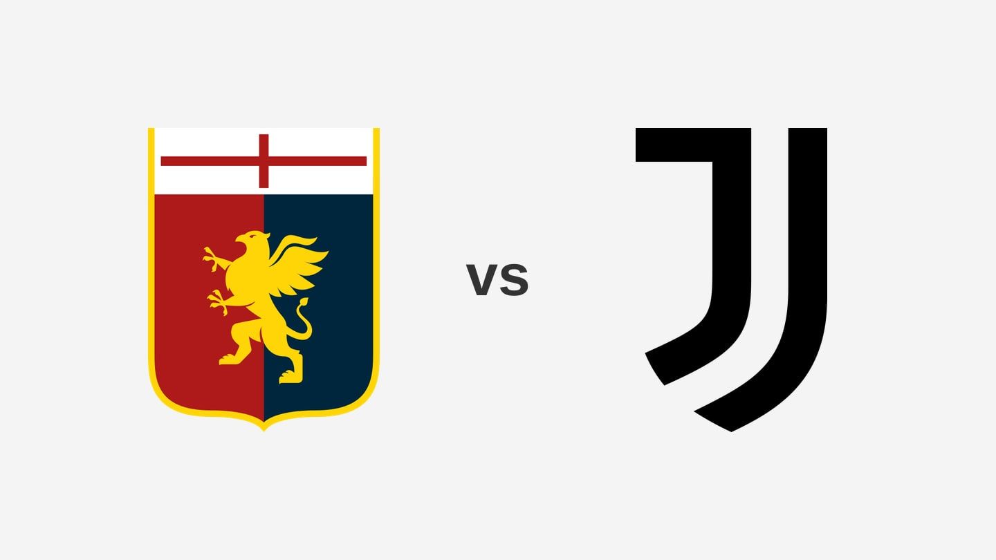 The Genoa and Juventus team logos side by side