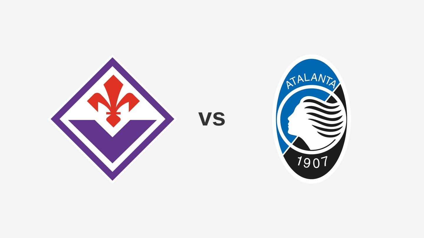 The Fiorentina and Atalanta team logos side by side